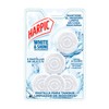 Harpic White & Shine Pastillas Acuaticas con Cloro, 5 piezas