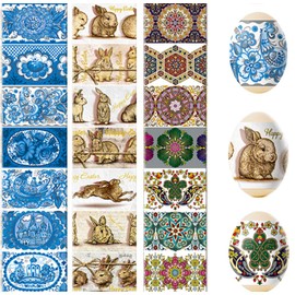 Lot 3 Ukrainian Thermo Heat Shrink Sleeve Decoration Easter Egg Wraps Pysanka Set - for 21 Easter Eggs (Set # 1)