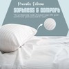 Sunshine Comforts Pillow Cases 4 pack Satin Stripes-Microfiber luxury Pillow