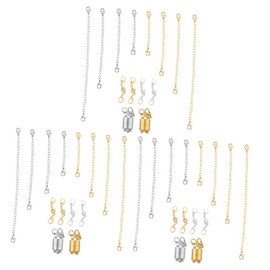 COHEALI 3 Sets Necklace Bracelet Anklet Magnetic Jewelry Locking Clasps Magnetic Jewelry Clasps Hand Chain Bracelet Jewelry Accessories Jewelry Bracelets Magnet Buckle Miss Lengthen Extend