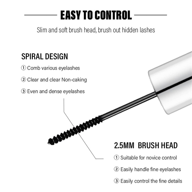 4D Mascara for Fine Short Eyelash, Waterproof Extra Long Lash