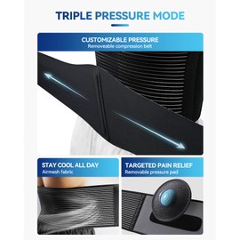 Fitomo Abdominal Binder with Pressurized Strap & 3D Pad for Umbilical Hernia Support | Adjustable, Discreet for Men & Women