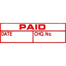 XSTAMPER 5015330 CX-BN 1533 Paid,Date,Cheque Number, RED