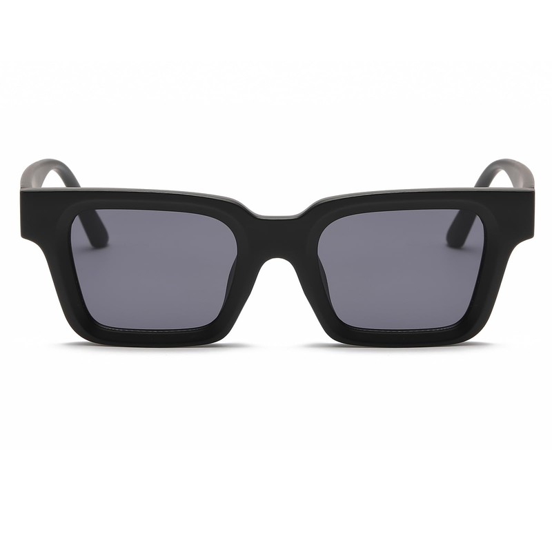 YAMEIZE Vintage Classic Rectangle Sunglasses for Women Men Retro Square