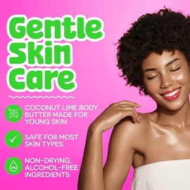 Beyoutiful Manteca Corporal De Coco Y Lima Para Piel Seca, Vitamina E, Aceite De Coco Y Manteca De Karité, Crema Hidratante Sin Crueldad Animal Para N
