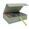 Cherrich 4x6 Photo Storage Box, Premium Linen Memory Box for