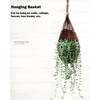 Hanging Orchid Planter Plant Pot: 5 Packs Bamboo Flower Basket
