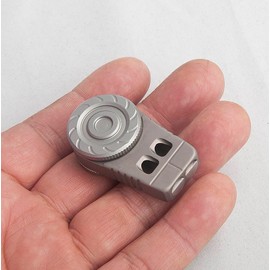 SAMFUNG Titanium Emergency Whistles EDC Whistle with Lanyard and Keychain for Outdoor Camping Hiking Boating Backpacking Fishing Kayak Signaling Loud Whistle