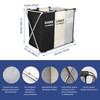 180L Laundry Basket Sorter, Large 3 Section Collapsible Laundry Hamper