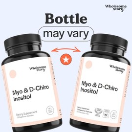 Myo Inositol Chiro Mezcla Suministro Días Relación Más Beneficiosa Vitamina Fabricado Estados Unidos 120 Cápsulas