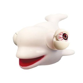 Wild Winkers - Beluga Whale from Deluxebase. Squeeze Toy Whale with Popping Eyes. Stress Fidget Toy for Adults and Kids. Squishy Toy Animal Figures for Kids Party Favors and Stress Toys.
