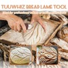 Tuuwhiz Pizza Cutter and Bread Lame Dough Scoring Tool Combo,for