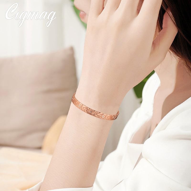 Cigmag 9X Lymphatic Drainage Copper Magnetic Bracelet for Women 99%
