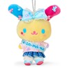 Sanrio 609871 Mascot Holder (#Sanrio Gakuen Sparkling Festival), Usahana, Polyester,