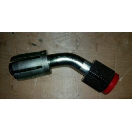 CATERPILLAR 45 ELBOW HOSE TO FLANGE 1" CRIMP FITTING HYDRAULIC SWIVEL