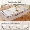 gillhov Gingham Tablecloth Rectangular, Tassels Checkered Table Cloth Washable Cotton