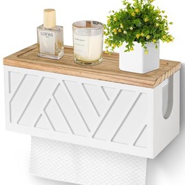 Dispensador de toallas de papel para montaje en pared, soporte para toallas de papel montado en la pared con tapa, madera maciza comercial C-Fold, Z-Fold, Trifold, dispensador soporte para toallas de