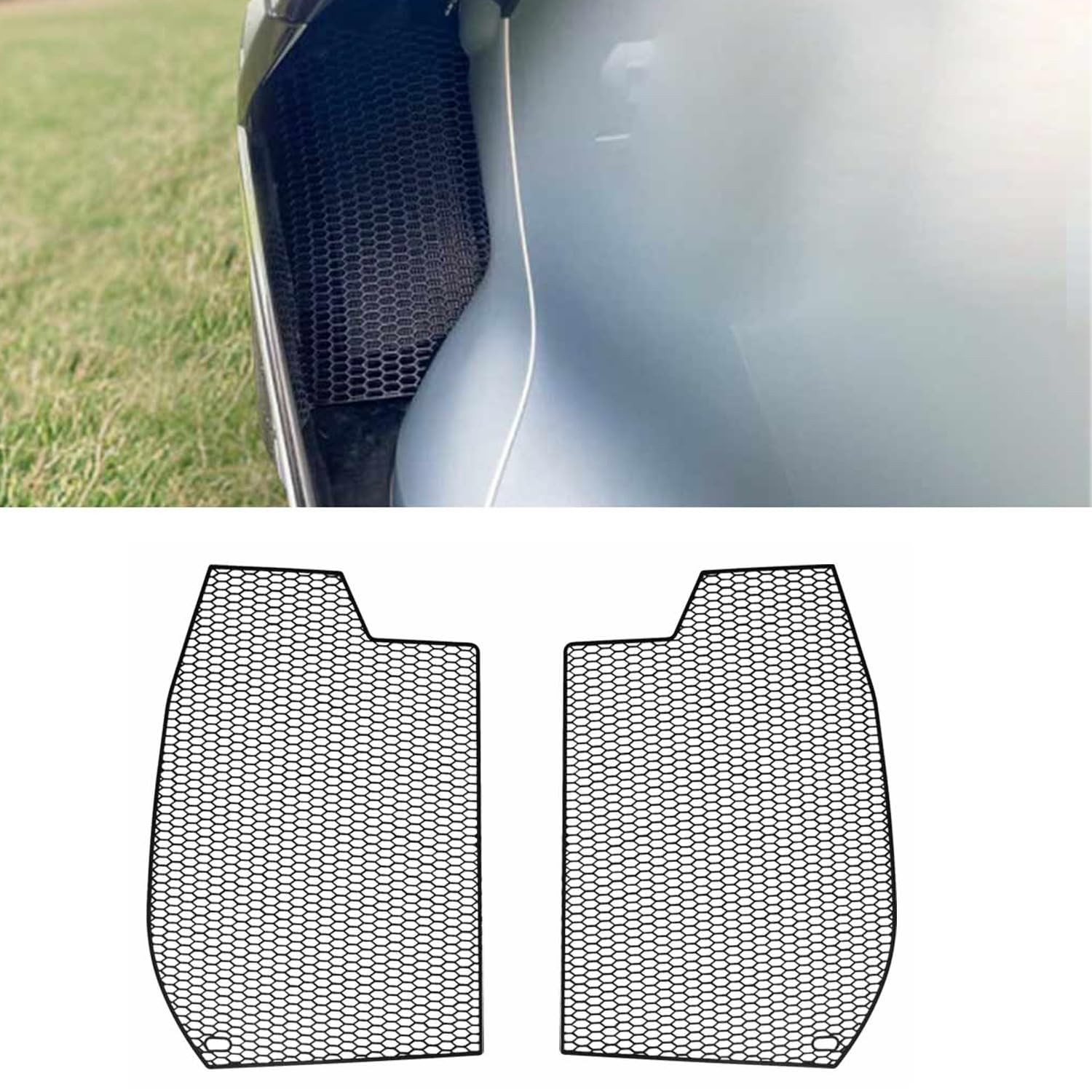 BILLFARO 2Pcs Side Intake Mesh Grille Insert,Driver and Right Passenger ...