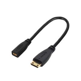 chenyang CY Type D Micro HDMI v1.4 Socket Female to Type C Mini HDMI Male Convertor Adapter Cable 10cm