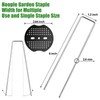100PCS Landscape Staples Set, 80Pcs Galvanized Garden Stakes and 20Pcs