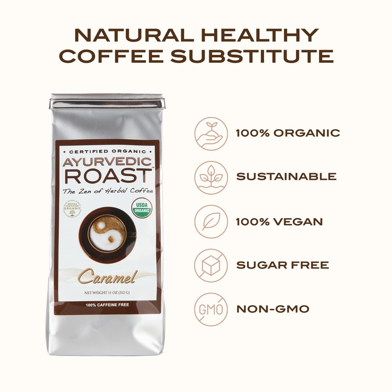 Ayurvedic Roast - Caramel, Organic Coffee Substitute Caffeine Free Antioxidant