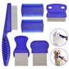 Flea Comb for Cats Dogs, 6 Pack Pet Lice Comb