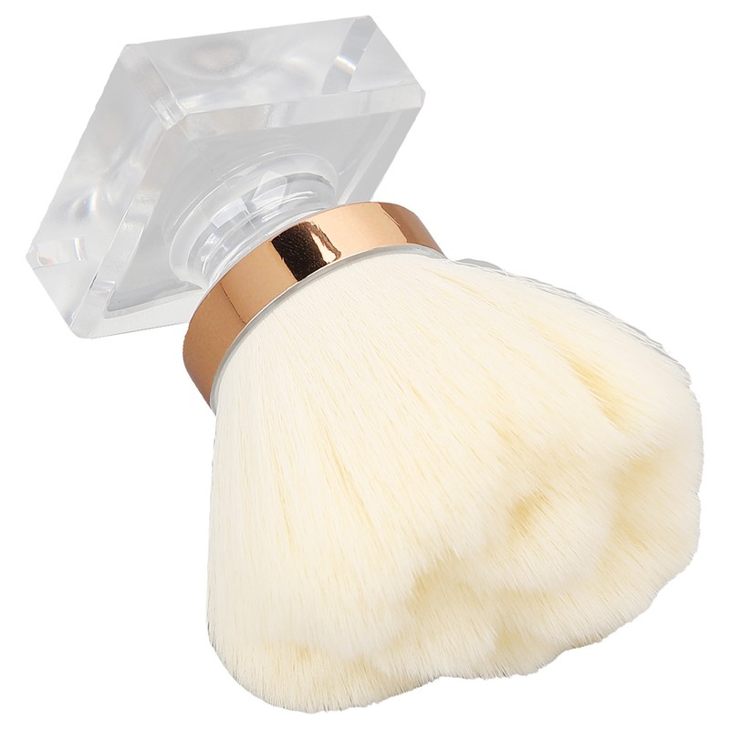 Nail Art Dust Powder Cleaner Brush Soft Bristles Comfortable Grip