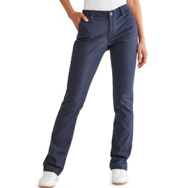 AEROPOSTALE Women's Aero Classic Uniform Pant, Navy Prep, 8 Short