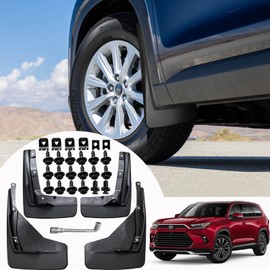 ANMOSVO Mud Flaps for Grand Highlander 2024 - Front & Rear Splash Guards Fender Mud Guards Mudflaps for Toyota Grand Highlander Exterior Accessories 2024-4PCS