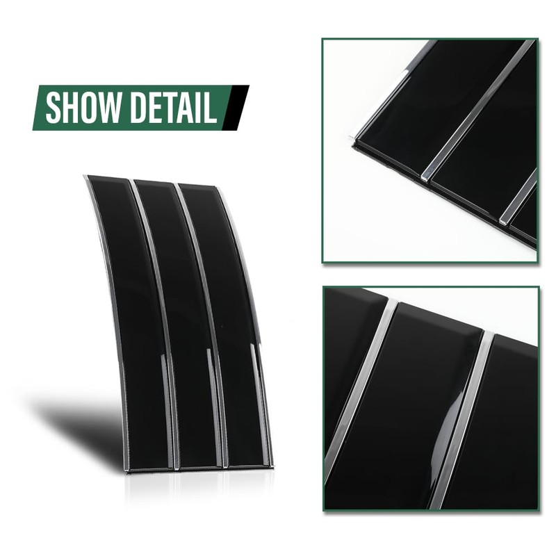 LQI Door Side Fender Vent Molding Cover Trim Left &