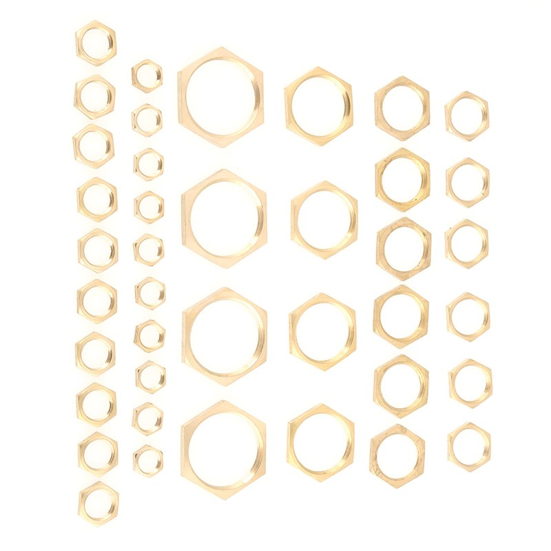 Hex Nuts 40 Pieces G1/8 Lock Nuts G1/4 G3/8 G1/2