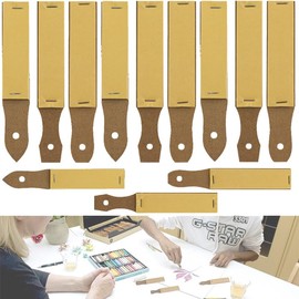 12Pcs Sandpaper Pencil Sharpener, Sketch Sandpaper Pencil Sharpeners, Charcoal and Crayons, Professional Drawing Accessory for Artists, Teens and Beginners