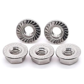 KOYMING Genuine Hex Lock Nuts M4 x 20 Pieces Hex Lock Nuts 304 Stainless Steel