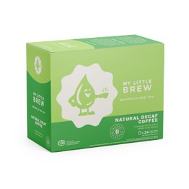 My Little Brew - Natural Decaf, Single Serve K-cup Pod, Compatible with Keurig K-Cup Brewers, 24-Count