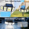 MDCMDCM Solar Lights Outdoor Waterproof with Stake - 2-in-1 In-Ground/Wall