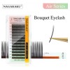 Bouquet Extensión De Pestañas Nagaraku Negro 0.07 C Y D