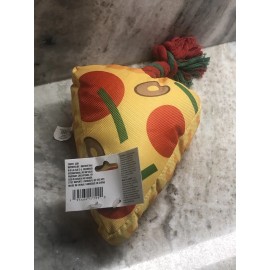 Ship N 24 hours. New-“Pizza” Plush Dog Toy. 7”X5”