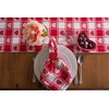 DII Valentine's Day Tablecloth Check Collection, Tablecloth, 52x52, Checkered Hearts