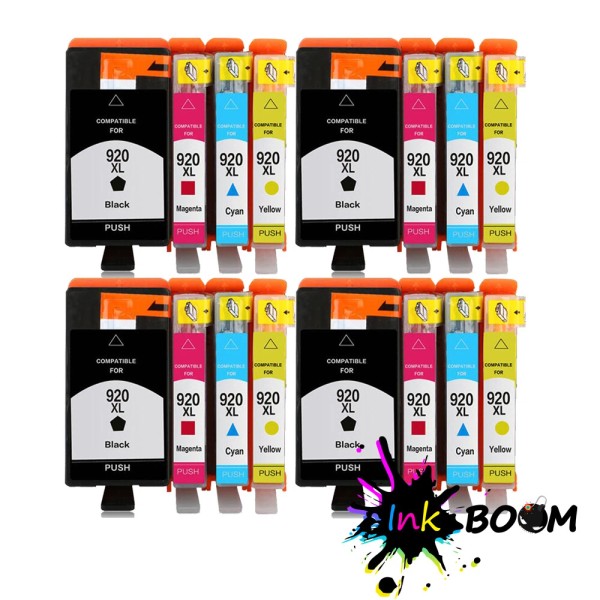 For HP 16 Ink Cartridge replace for HP 920XL Wireless