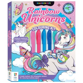 Hinkler Kaleidoscope Colouring Kit Rainbow Unicorns