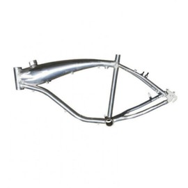 Bicycle Gas Tank Built-in Frame with 2.4L Fuel Tanks (Brushed Alum) & 1 1/8" Headset Gas Motorized Bike Frame