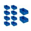 Economy Set 10 x Blue Storage Boxes 4.1 with Handle