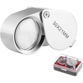 VT-Pocket Jewelry Loupe 30x 21mm Jewelers Eye Magnifying Glass Magnifier