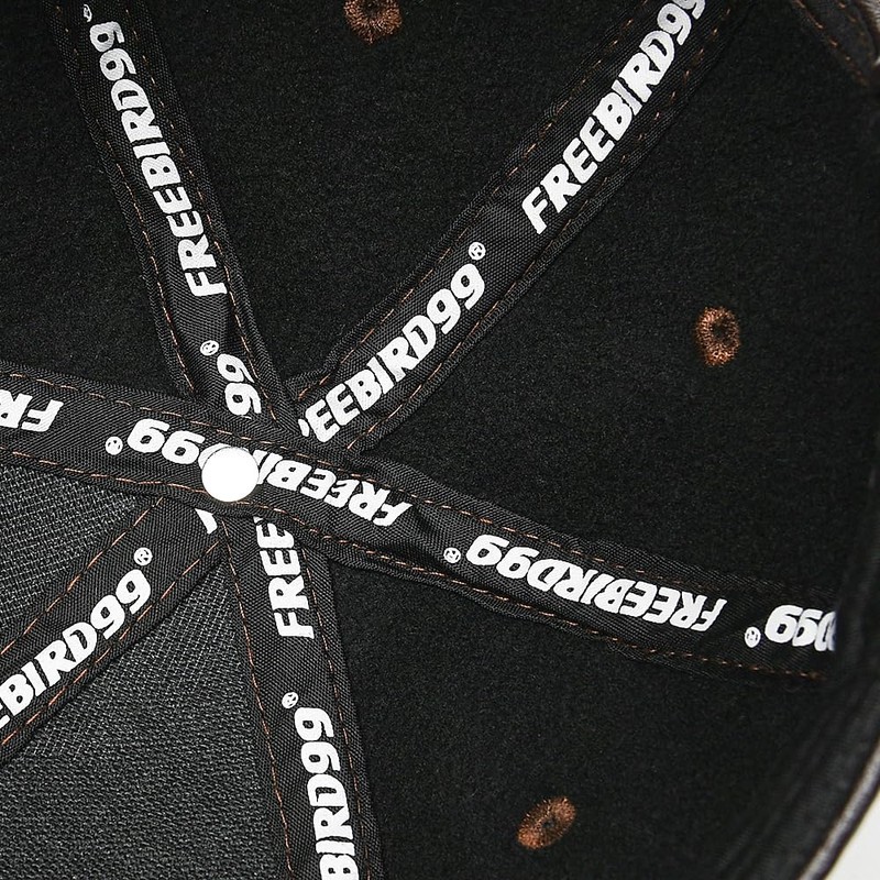 FREEBIRD99 Men's PU Leather Adjustable Winter Warm Baseball Cap Dad