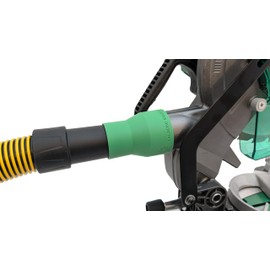 Vacuum Adapter for Metabo HPT and Hitachi Miter and Chop Saws - Galactic Gadgets (1-7/8in - Green)