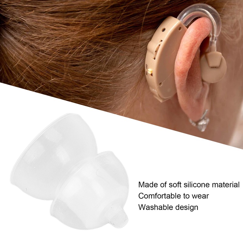10Pcs Silicone Eartips Double Layer Washable Design Antistatic Detachable Earbud