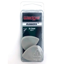 Wedgie WRPP50S 5.0mm Soft Wedgie Rubber Pick, 3 Pack
