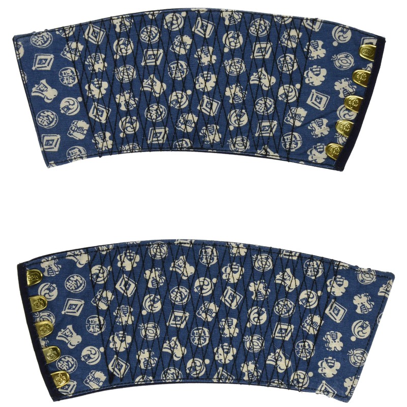 K-WORK B-40 Genuine Indigo Dyed Hand Wraps, 5 Pieces, Kojaze,