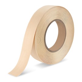 BEVTEE Wood Edge Banding 7/8 in × 50 ft, Iron on Birch Plywood Veneer Roll