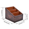 Medifier Elegant Leather Desk Stationery Organizer,Multi-Function Desk Storage Box for